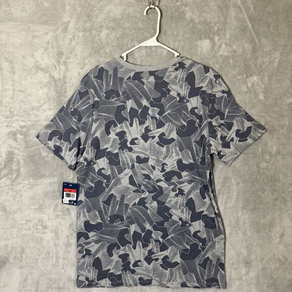 NWT NIKE Shirt L Gray Red White MOVING MOUNTAINS Graphic Spellout Tee Swoosh - Picture 4 of 10